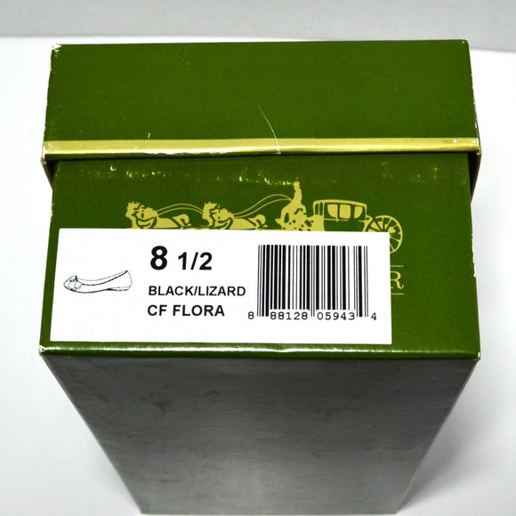 Coach And Four Flora Flats in Black Suede with Bow Women's Size 8.5 in Box - Picture 3 of 7